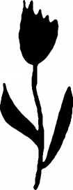 Point de croix monochrome fleurs/fleur1