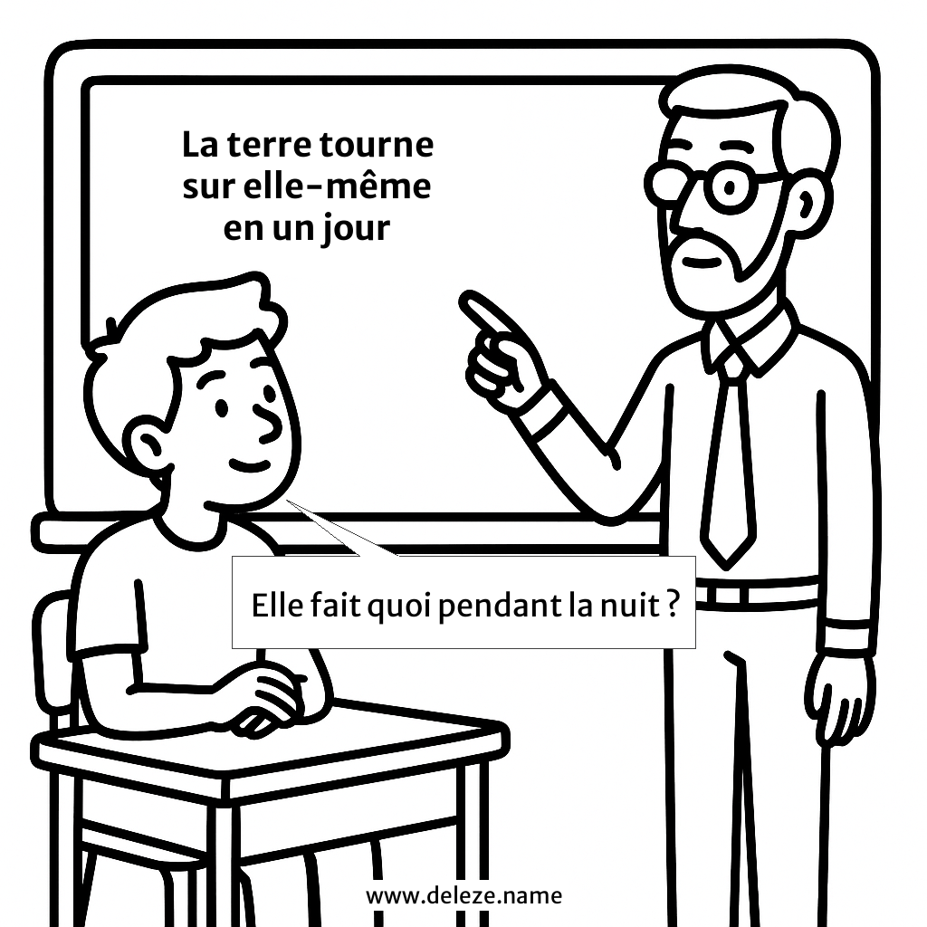 Que fait la terre pendant la nuit?